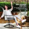 2pcs Patio Swivel Chairs ,Outdoor Garden Bench , Garden chair , Swivel Chairs Set of 2