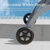 Chaise Lounge Outdoor Set of 2, Lounge Chairs for Outside with Wheels, Outdoor Lounge Chairs with 5 Adjustable Position, Pool Lounge Chairs for Patio
