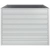 Garden Raised Bed 39.4"x39.4"x30.3" Galvanized Steel Silver