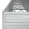 Garden Raised Bed 189"x31.5"x30.3" Galvanized Steel Silver
