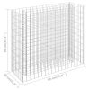 Gabion Raised Bed Galvanized Steel 35.4"x11.8"x35.4"