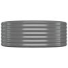 Garden Raised Bed Powder-coated Steel 68.9"x39.4"x14.2" Gray